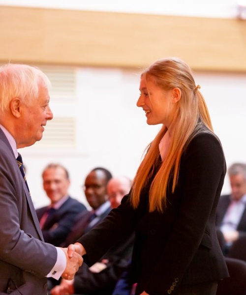 News » Lord Patten meets St Benedict’s scholars